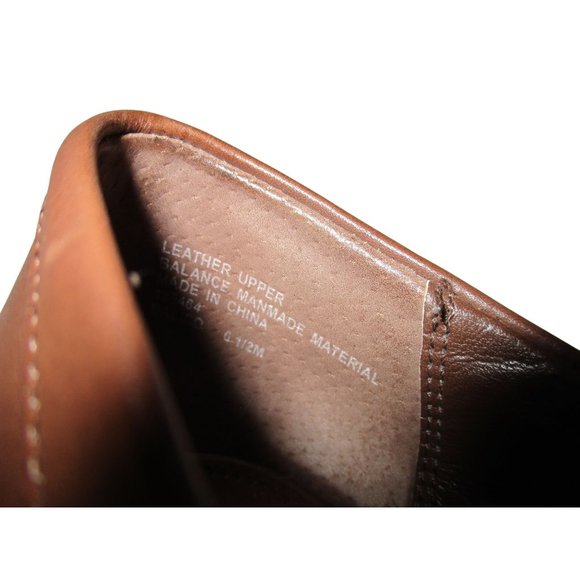 *M.P.S. Brown Squared Almond Toe Ballet Flats - Picture 8 of 9